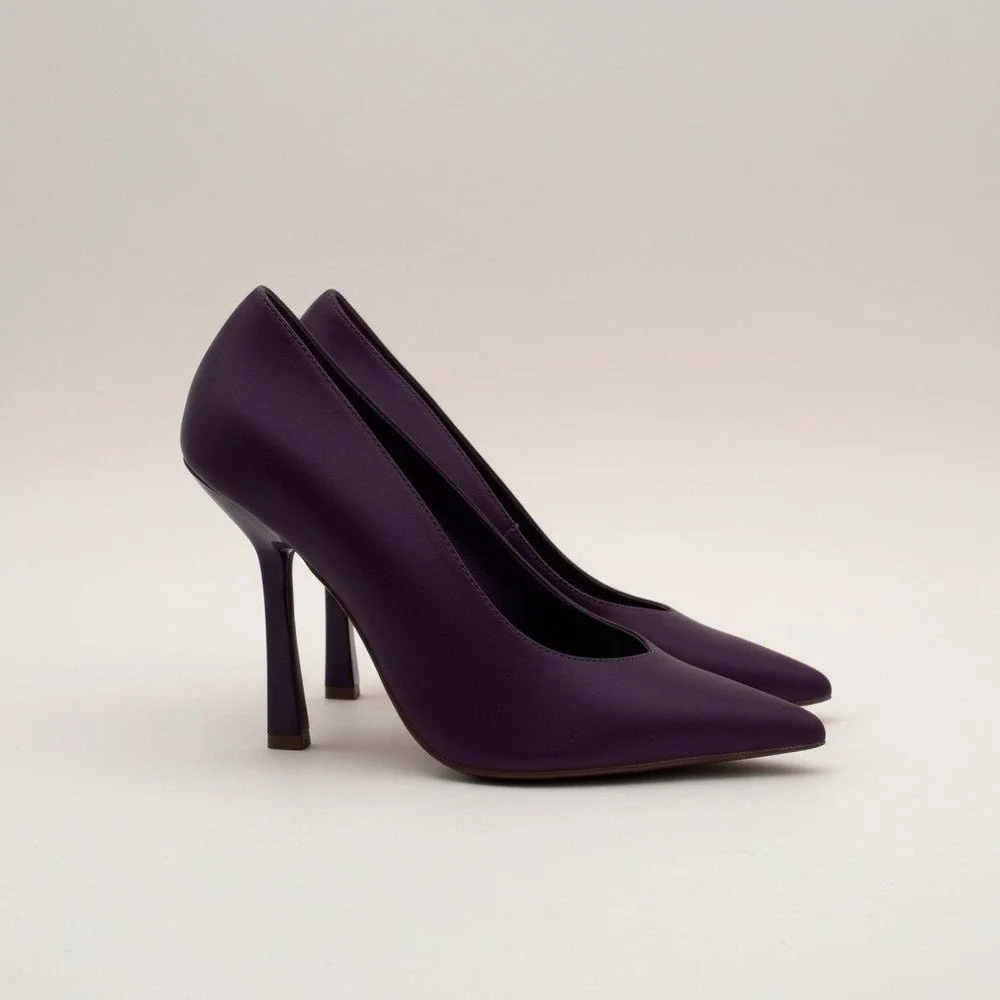 Steve Madden Sedona Purple Leather Western Pointed Toe Boots Women's Size 6 NWT
